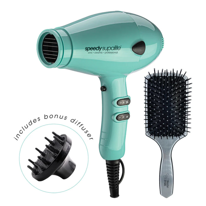 Speedy Supalite Dryer Steel Blue with Bonus Wonderbrush