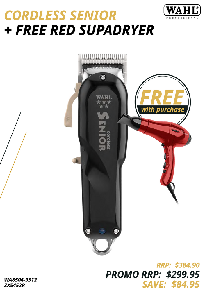 Wahl Senior Clipper with free Red Supa Dryer